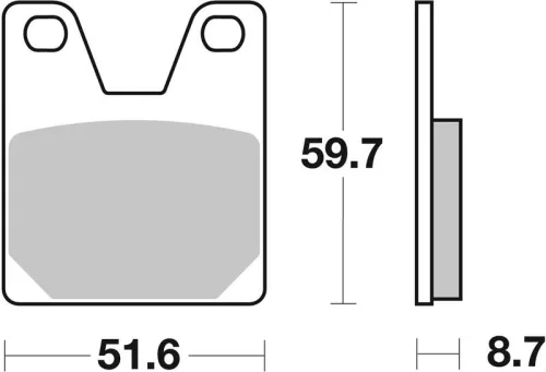 Remblokkenset, schijfrem BREMBO 07YA3807)