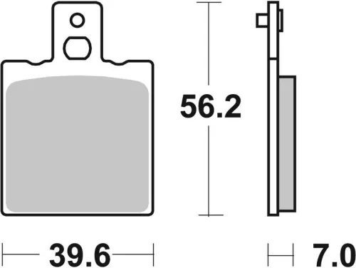Remblokkenset, schijfrem BREMBO 07BB0106)