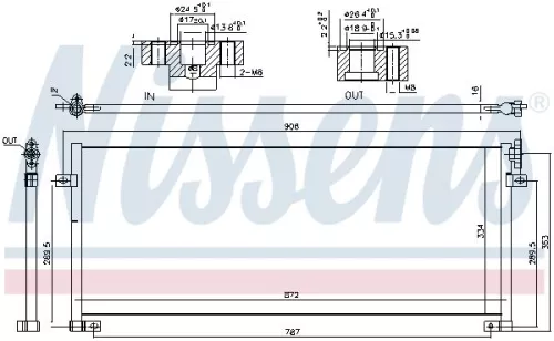 Condensor, airconditioning NISSENS 940493)
