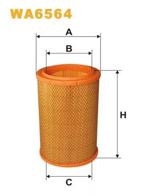 Luchtfilter WIX FILTERS WA6564)