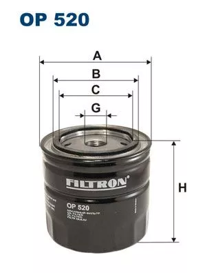 Filter, operating hydraulics FILTRON OP 520)