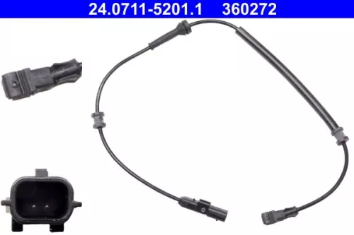 Sensor, wielsnelheid ATE 24.0711-5201.1)