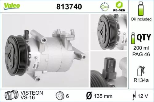 Compressor, airconditioning VALEO 813740)