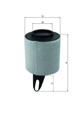 Luchtfilter KNECHT LX 1650)