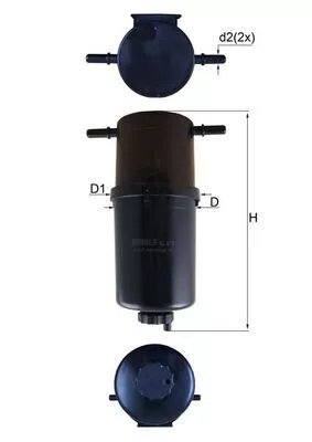 Brandstoffilter KNECHT KL 873)
