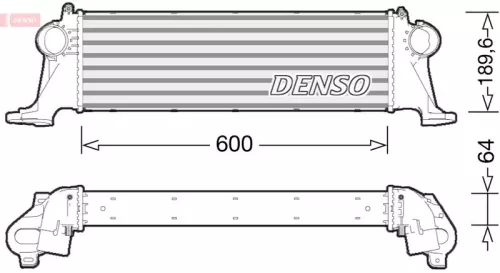 Charge Air Cooler DENSO DIT12004)