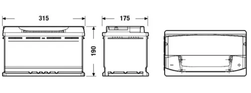 Starter Battery EXIDE EA900)