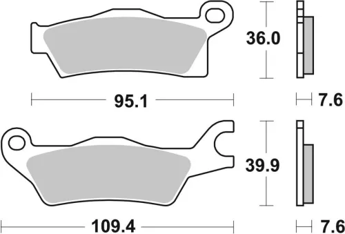 Remblokkenset, schijfrem BREMBO 07GR27SD)