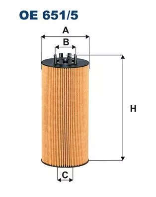 Oliefilter FILTRON OE 651/5)