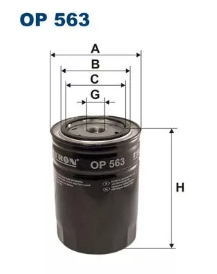 Filter, operating hydraulics FILTRON OP 563)