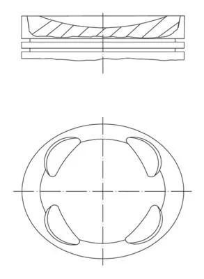Zuiger MAHLE 081 PI 00104 000)