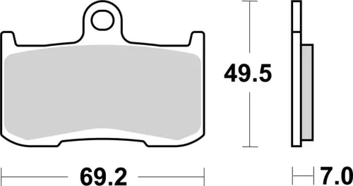 Remblokkenset, schijfrem BREMBO 07KA23LA)