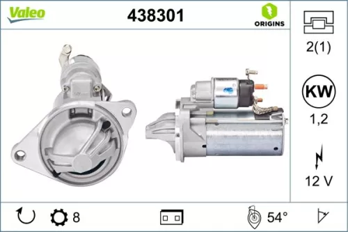 Starter VALEO 438301)