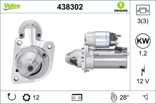 Starter VALEO 438302)