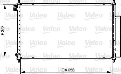 Condensor, airconditioning VALEO 814159)