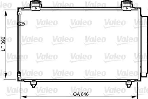 Condensor, airconditioning VALEO 814208)