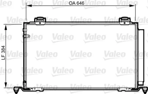 Condensor, airconditioning VALEO 814209)
