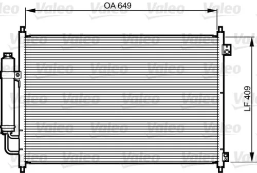 Condensor, airconditioning VALEO 814231)