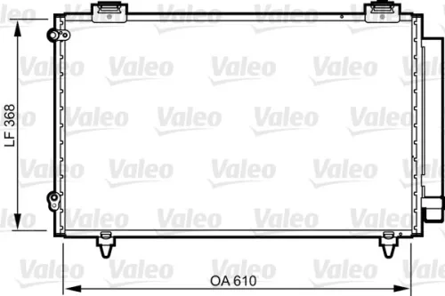 Condensor, airconditioning VALEO 814263)