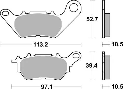 Remblokkenset, schijfrem BREMBO 07YA53CC)