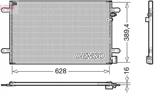 Condensor, airconditioning DENSO DCN02037)