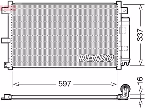 Condensor, airconditioning DENSO DCN44001)