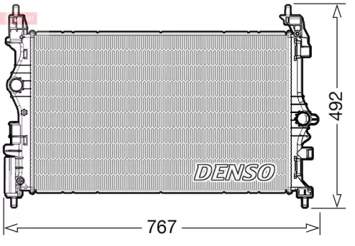 Radiator, motorkoeling DENSO DRM20019)
