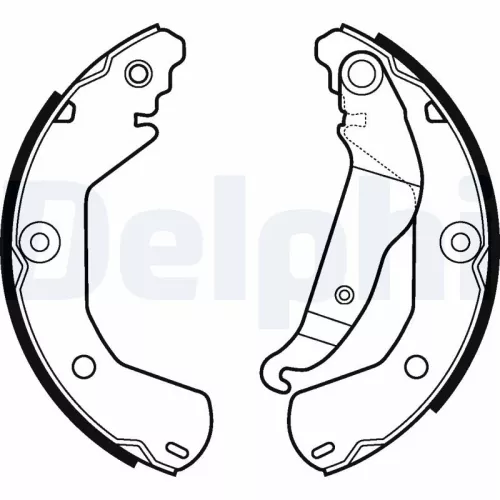 Brake Shoe Set DELPHI LS2112)