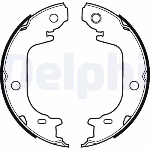 Remblokkenset, parkeerrem DELPHI LS2122)