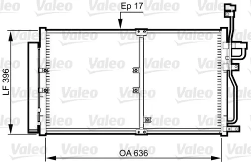 Condensor, airconditioning VALEO 814359)