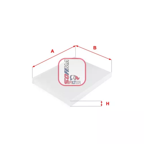 Filter, cabinelucht SOFIMA S 3149 C)