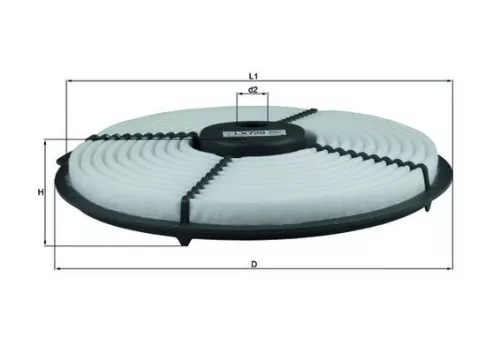 Luchtfilter KNECHT LX 729)