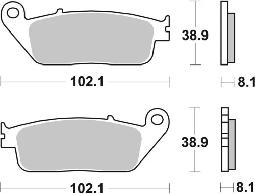 Remblokkenset, schijfrem BREMBO 07HO30LA)