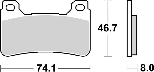 Remblokkenset, schijfrem BREMBO 07HO50LA)