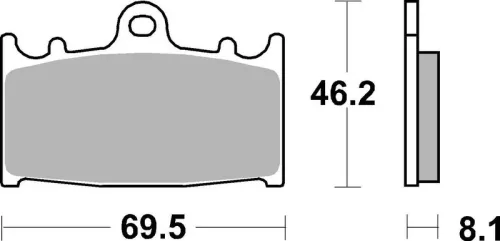 Remblokkenset, schijfrem BREMBO 07KA13LA)