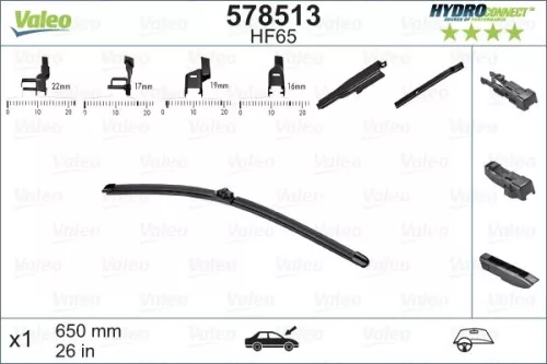 Wiper Blade VALEO 578513)