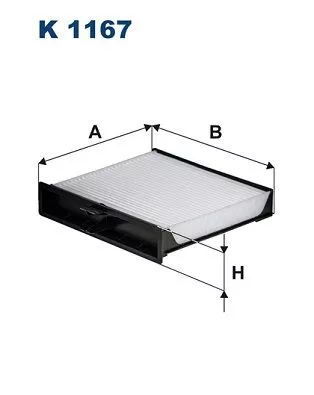Filter, cabin air FILTRON K 1167)