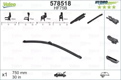 Wiper Blade VALEO 578518)