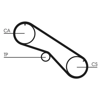 Distributieriem CONTINENTAL CTAM CT818)