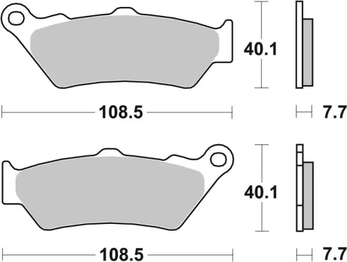 Remblokkenset, schijfrem BREMBO 07BB03LA)