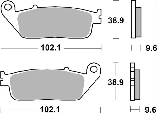 Remblokkenset, schijfrem BREMBO 07HO41LA)