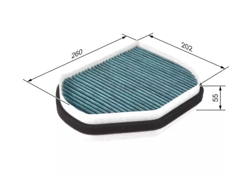 Filter, cabinelucht BOSCH 0 986 628 511)