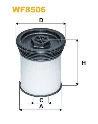 Brandstoffilter WIX FILTERS WF8506)
