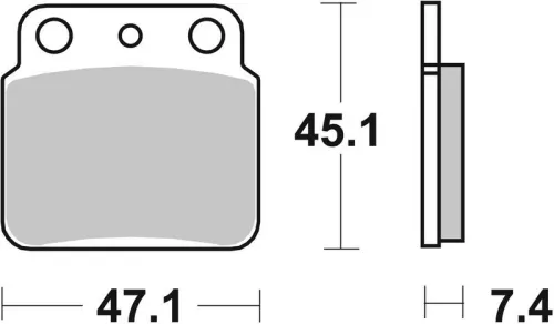 Remblokkenset, schijfrem BREMBO 07SU29SD)