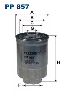Fuel Filter FILTRON PP 857)