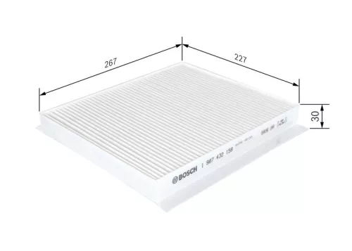 Filter, cabinelucht BOSCH 1 987 432 158)
