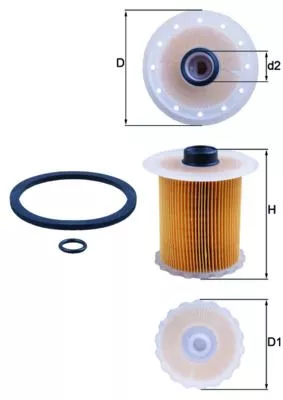 Fuel Filter KNECHT KX 81D)