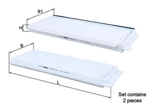 Filter, cabinelucht KNECHT LA 483/S)