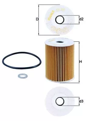 Oliefilter KNECHT OX 355D)