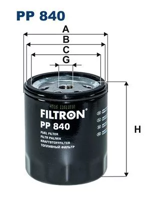 Fuel Filter FILTRON PP 840)